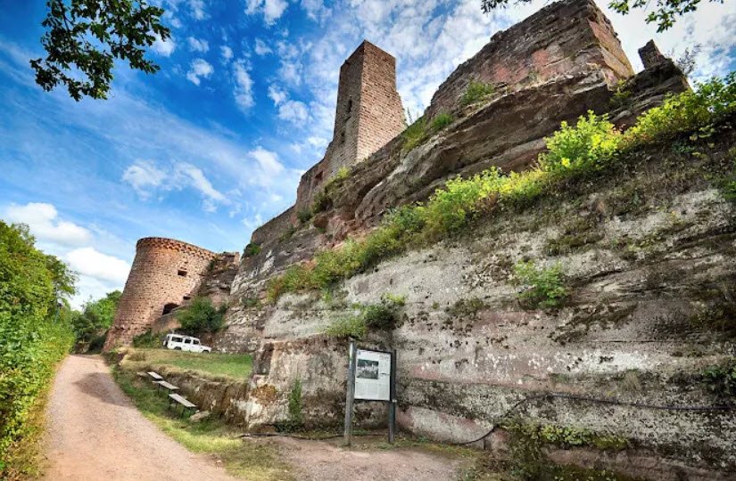 Altdahn Castle, Burg Altdahn, Dahn, Germany, Germany